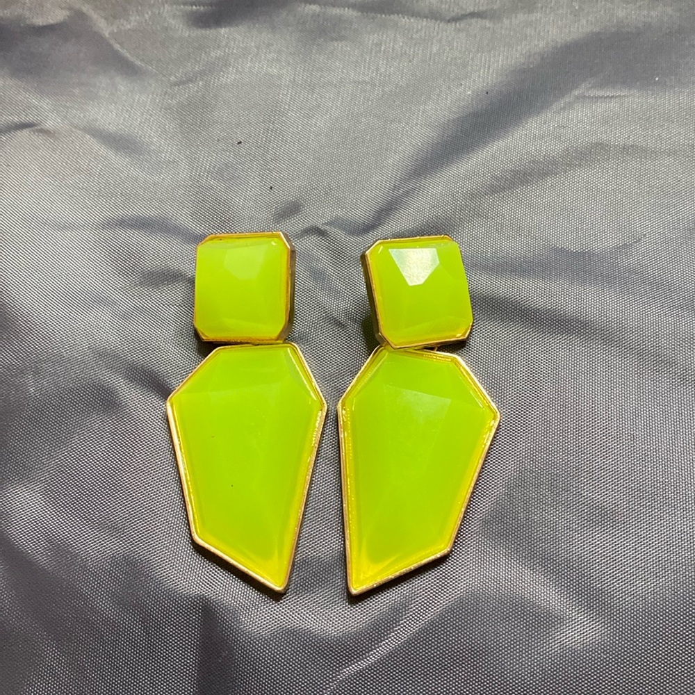 Classy style drop neon earrings.